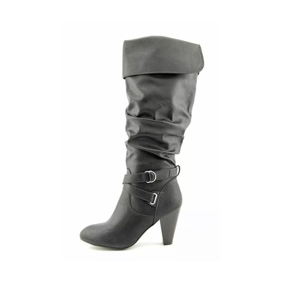 Rampage ElleSandra Knee High Boots, Black - Picture 2 of 7